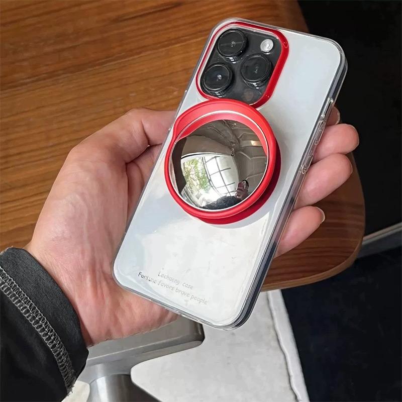 Nuovo Porta Telefono Specchio Convesso Portatile Mini Dimensioni Specchio Grandangolare Universale Specchio Selfie Regolabile Creativo Per Uscite Quotidiane