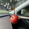 Apple Simulated Rearview Mirror Pendant Fruit Shaped Bag Pendant Decor Car Ornament  Christmas Gift