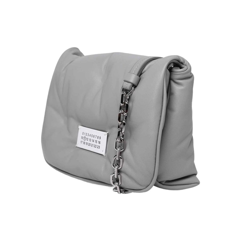 Maison Margiela Glam Slam Grain Nappa Leather Crossbody Bag, Shoulder Bag Women's Gray SB1WG0019P4300T8050