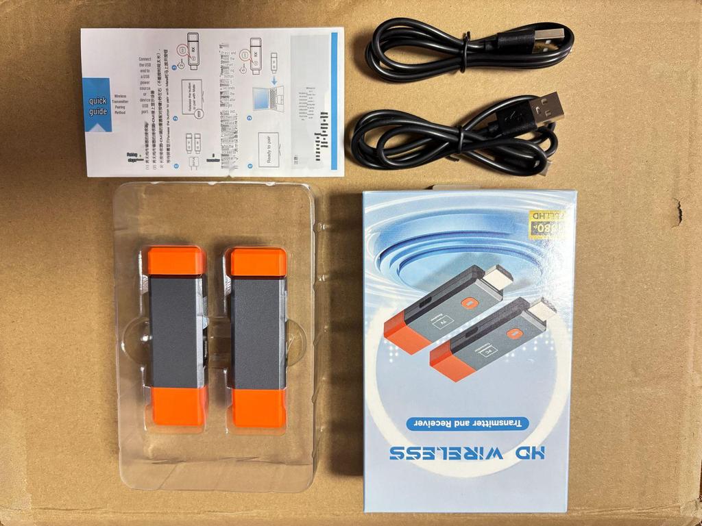 50M Portable HDMI Wireless Transmitter and Receiver Extender