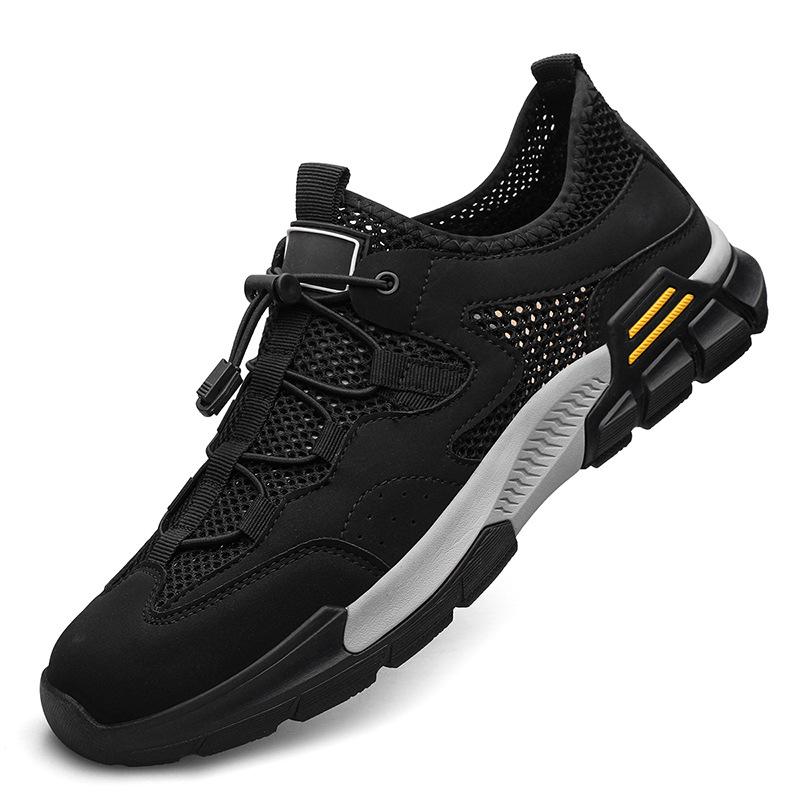 Spring and Summer Outdoor Hiking Shoes Mesh Casual Sports Travel Shoes Hiking Lightweight Breathable Shoes Breathable Mesh Men's Shoes