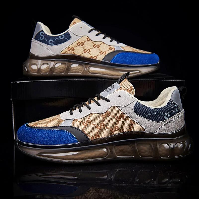 Fashion 2024 Latest Men's Thick Soled Height Increasing Versatile Casual Shoes Fashionable Campus Style Youth Running Sports Shoes