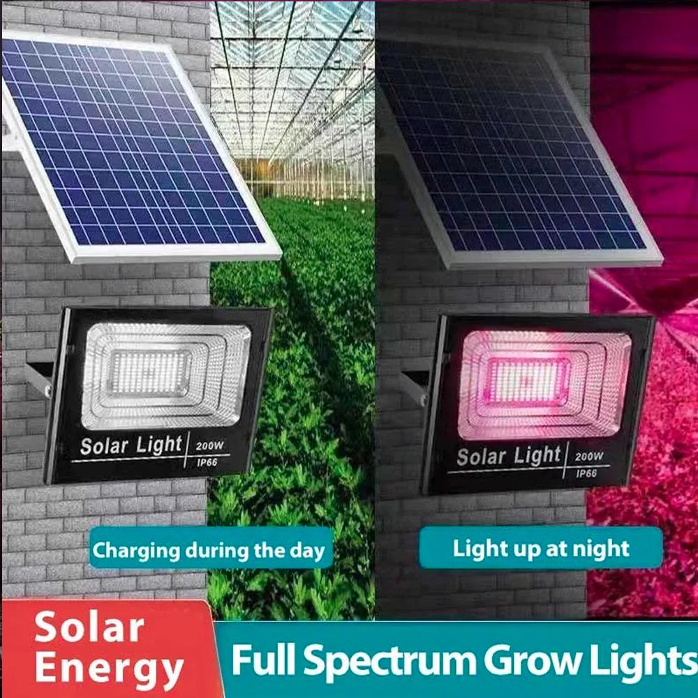 

Solar Floodlight Plant Growing Light Waterproof Phytolamp Flower Seedling 35W 60W Full Spectrum LED Solar Powered Grow Lights 35W