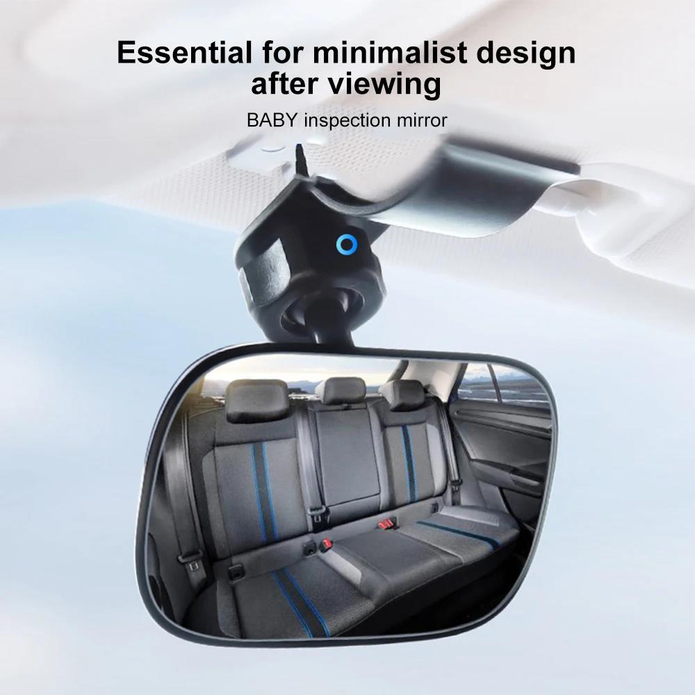 Universal 360 Adjustable Car Baby Safety Mirror for Rear Facing Car Seat Wide Angle View Anti Glare Monitor Kids Child Care Interior Mirrors6