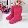 New Spring and Autumn Flat Heel Short Boots Hollow Boots Flat Single Boots Martin Boots Net Boots Hole Shoes Short Women's Boots