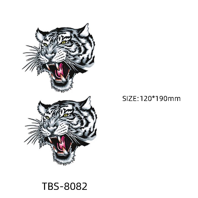 Waterproof Semi-Permanent Black & White Totem Flower Tattoo Stickers