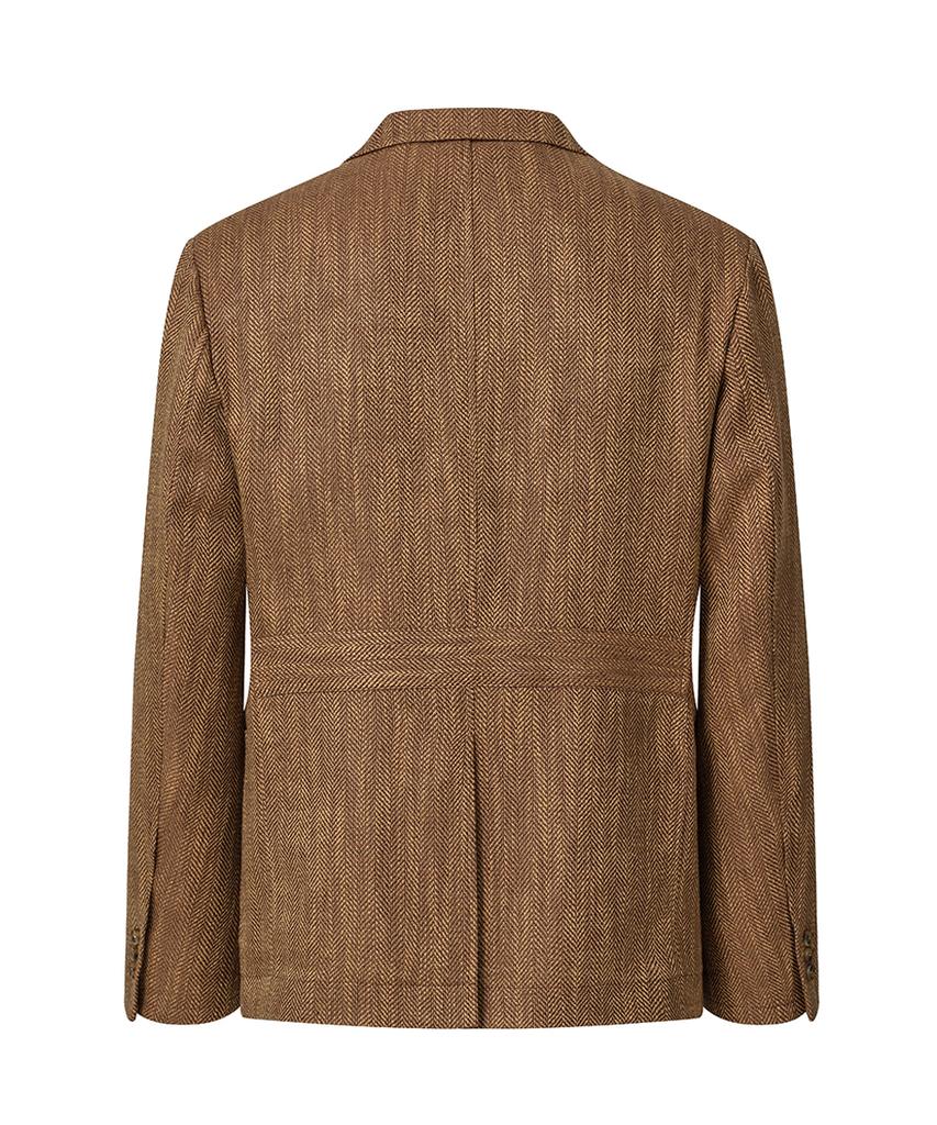 Edwardmax Herringbone Linen Cotton Sports Summer Jacket
