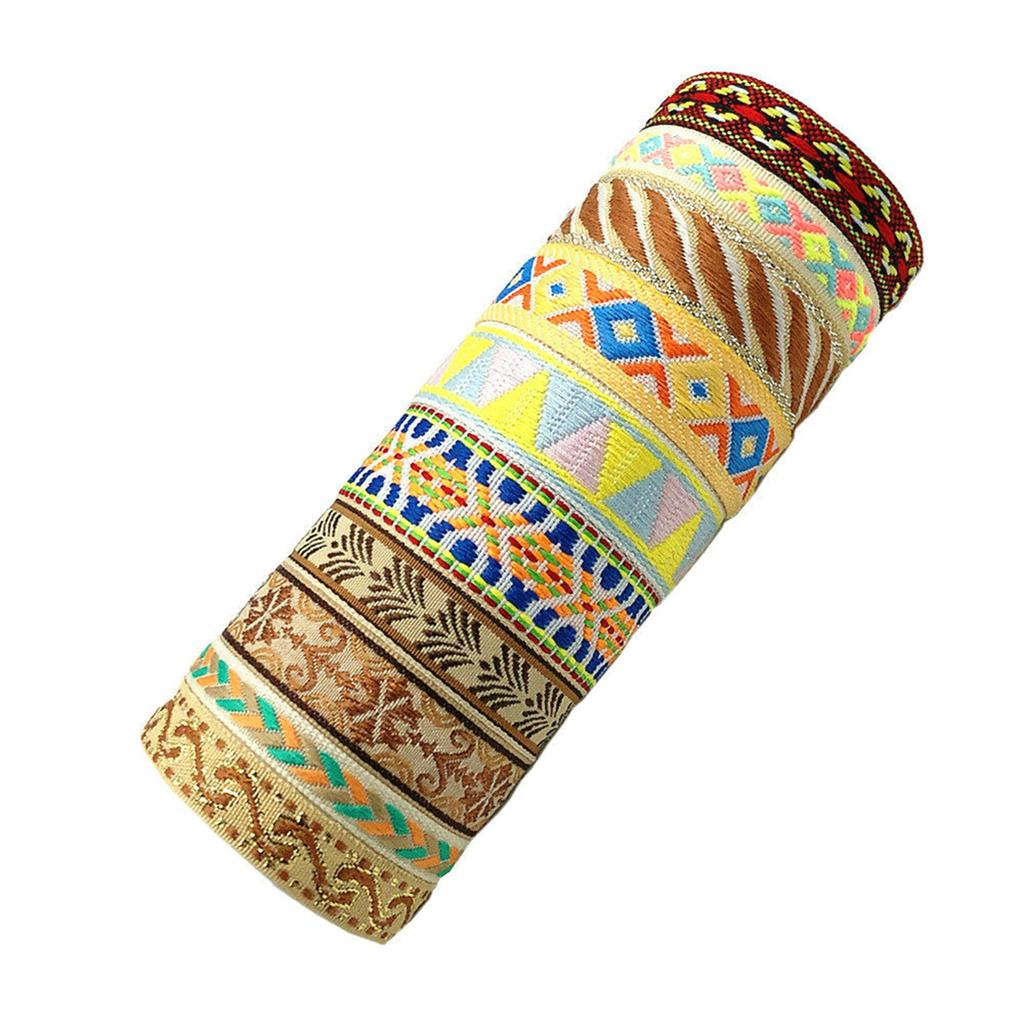 Set of 10 Bohemian Handmade Braided Bracelet Colorful Woven Friendship Bands Adjustable Wristband for Women and Teens