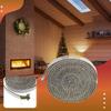 Black Flat Stove Fire Rope Door Glass Seal Durable Fireplace Supplies Wood Burning High Temperature Resistance Home Winter