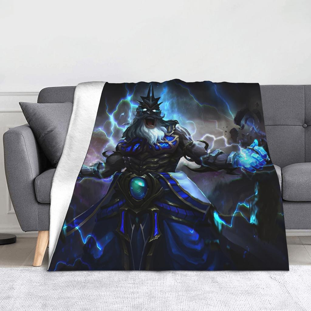 Dota Game Knitted Blanket  Fuzzy Throw Blanket Bed Sofa Decoration Ultra-Soft Warm Bedspreads