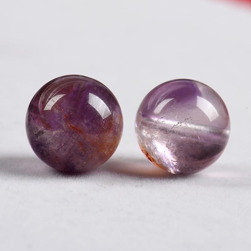 Aurora 23 High Energy Purple Phantom Round Bead Bracelet for Men and Women