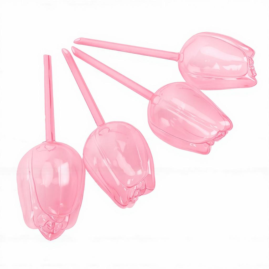 4pcs Tulip Shaped Watering Globes Reusable Steady Water Supply Automatic Plant Watering Bulbs