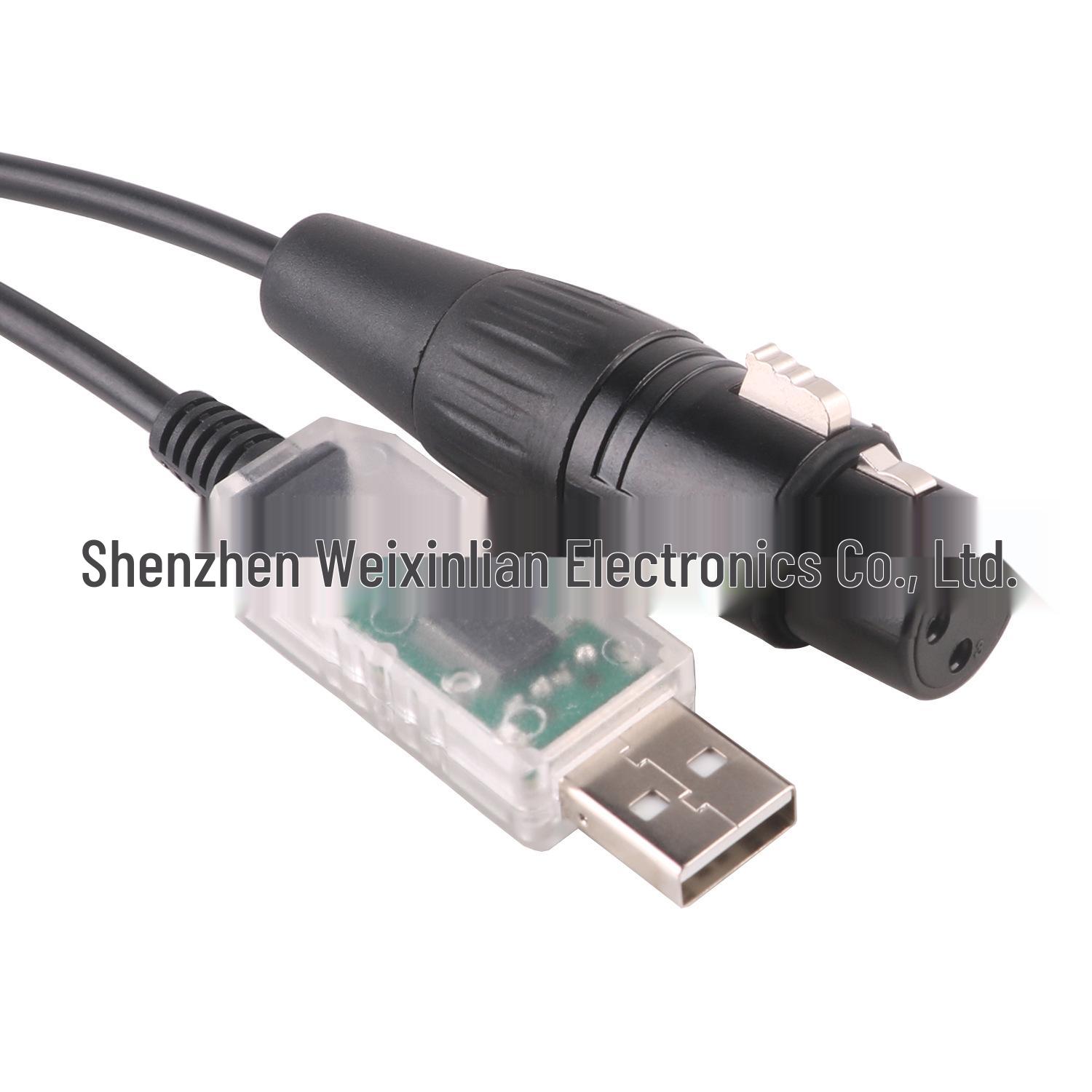 USB to DMX512 RS485 Stage Lighting Control and Debugging Cable 1.0m