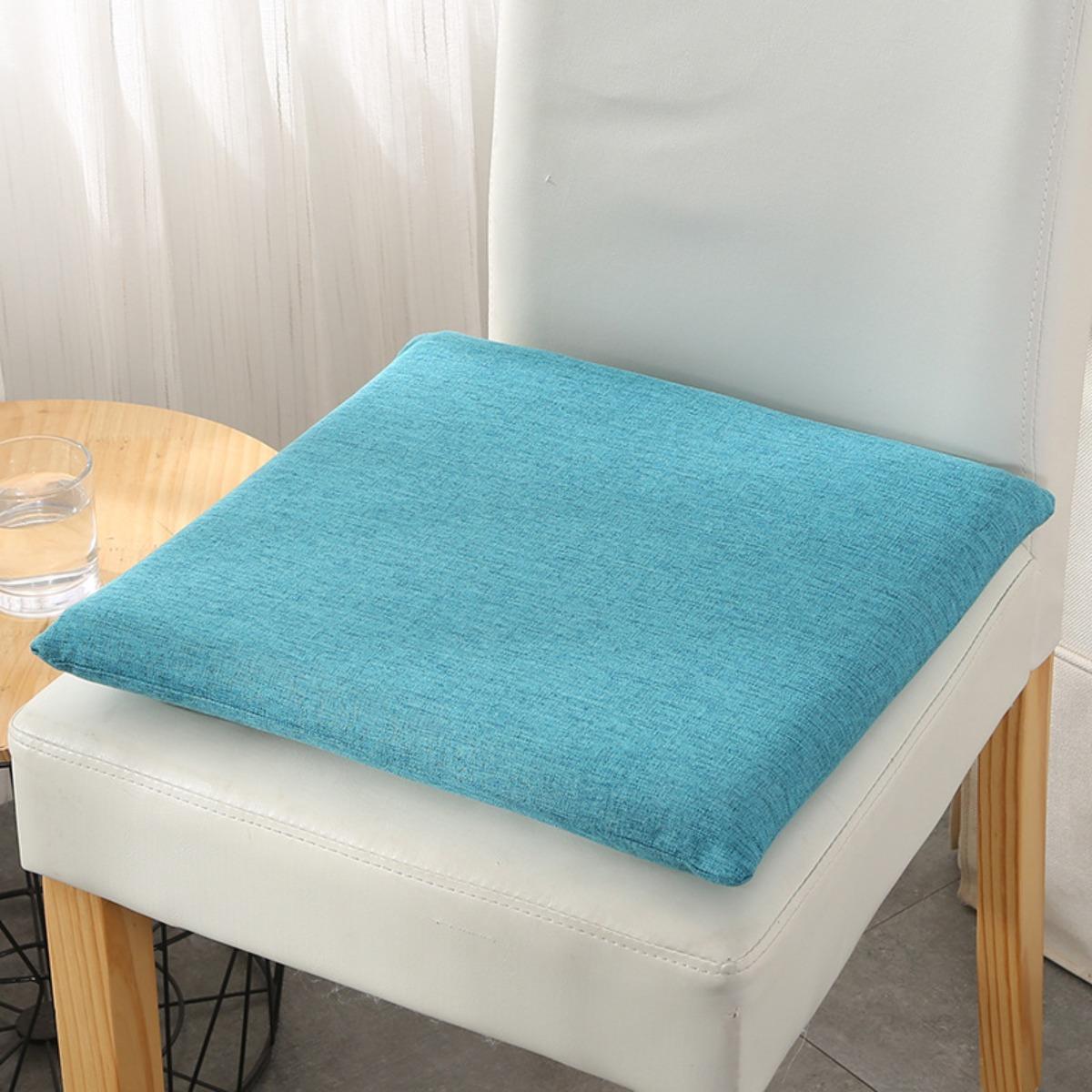

Solid color simple square cotton cushion, suitable for living room, bedroom, office 40x40cm