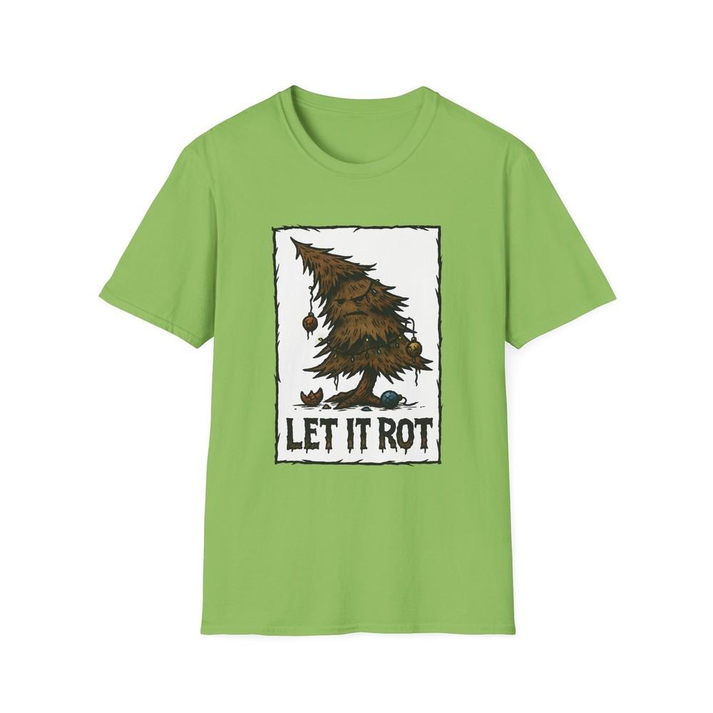 

Unisex Softstyle T-Shirt Funny Decayed Christmas Tree Ornaments Gothic Holiday XL