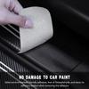 5PCS Car Door Sill Protector for 2024 2025 Dodge Hornet, Carbon Fiber Textured Leather Door Sill Guard Decoration Stickers Waterproof Door Threshold