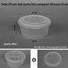 Bols en plastique ronds jetables de qualité alimentaire avec couvercles