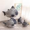 Süße dicke Haifisch-Kissenpuppen, gefüllte weiche Plüsch-Walfisch-Spielzeuge, Kawaii Kuschelfisch-Kissen für Geburtstag, Weihnachten