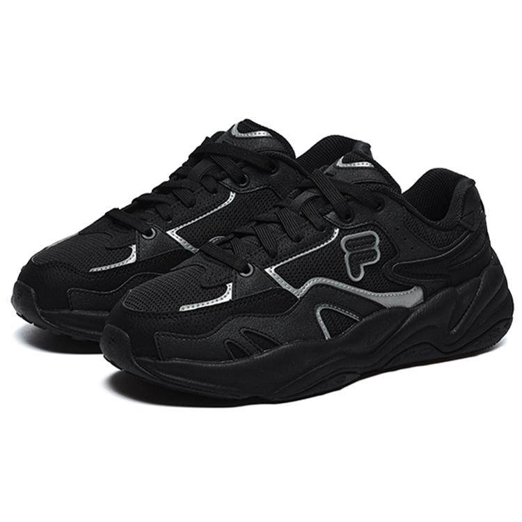 Fila Fusion Flash Sneakers 'Black Grey' Women's (Unisex) Casual Shoes T12W231117FBK