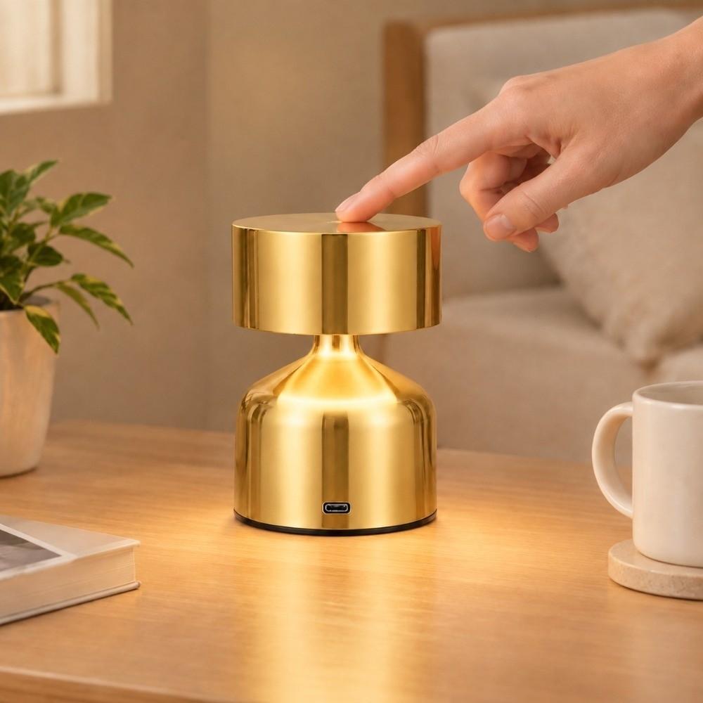 USB Rechargeable Bar Desk Lamp 3-Level Dimmable Night Light Modern Table Lamp Bedroom