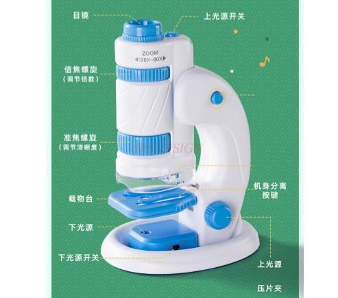 Microscope For Primary And Secondary School Students In Children'S Science Portable Biological Science Experiments