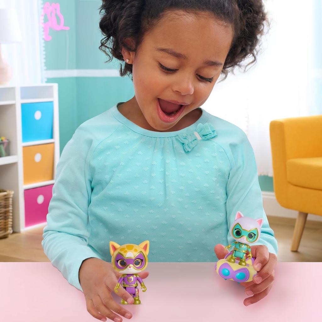 Just Play Disney Junior Super Kitties Super Charged Bitsy & Sparks Figure Set (Ages 3+) [Parallel Import]