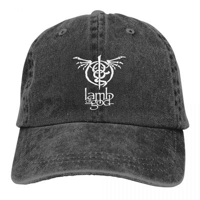 כובע בייסבול להקת Lamb Of God לגברים ונשים, כובעים מוזנחים שטופים, כובע וינטג' חיצוני לריצה גולף, כובע שמש