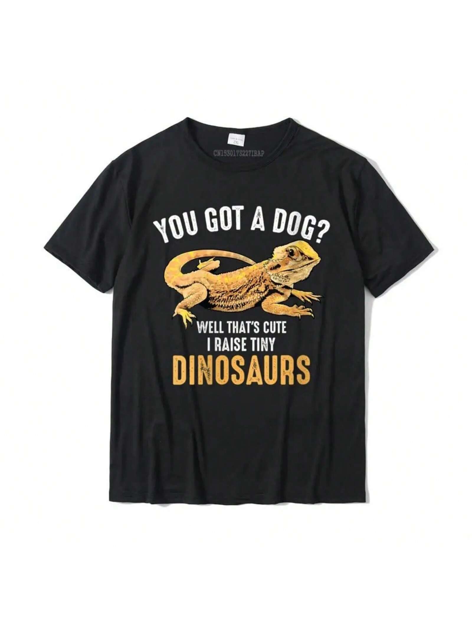 Wounisex Cool I Raise Tiny Dinosaurs Funny Bearded Dragon Pet Gift Round Neck T-Shirt PartyCamisa T Shirt Cute Cotton  T Shirt S разноцветный