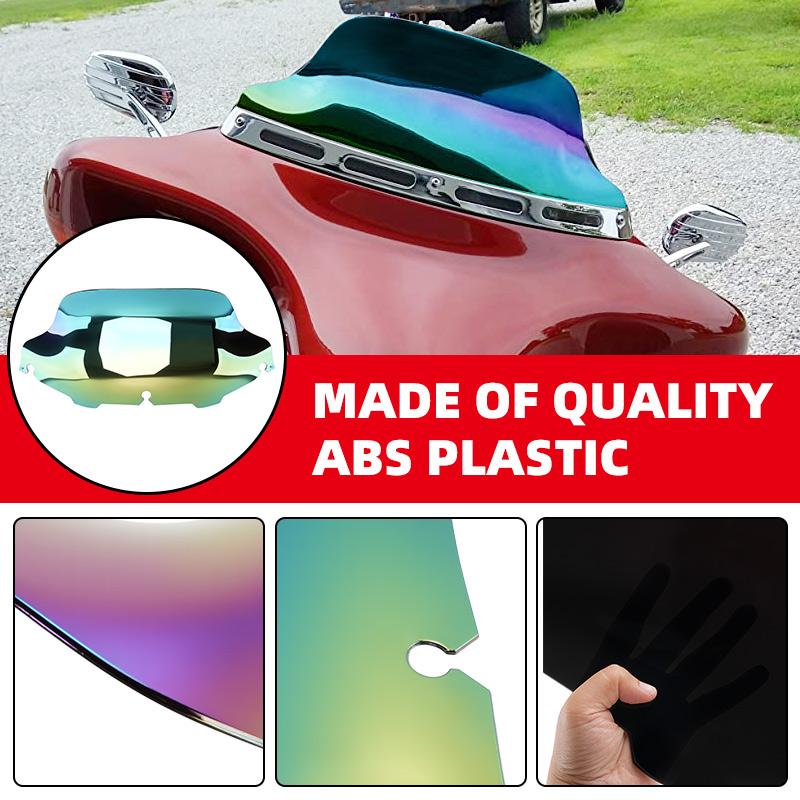 8 Inch Motorcycle Windscreen Windshield Iridium Wind Deflector Covers For Harley Touring Electra Street Glide CVO 1996-2013