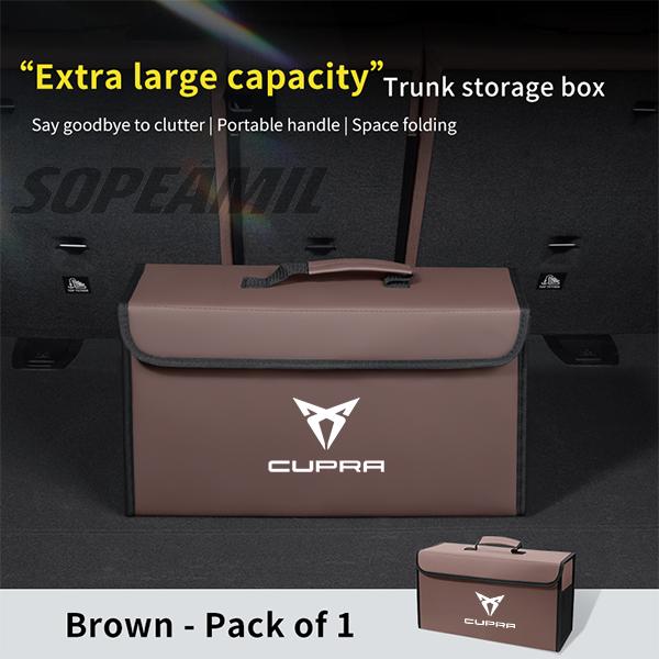 VRT4 For Cupra Ateca Born Leon IBIZA Raval Formentor Terramar Tavascan Car Trunk Storage Box Capacity Foldable Stowing Tidying Bag