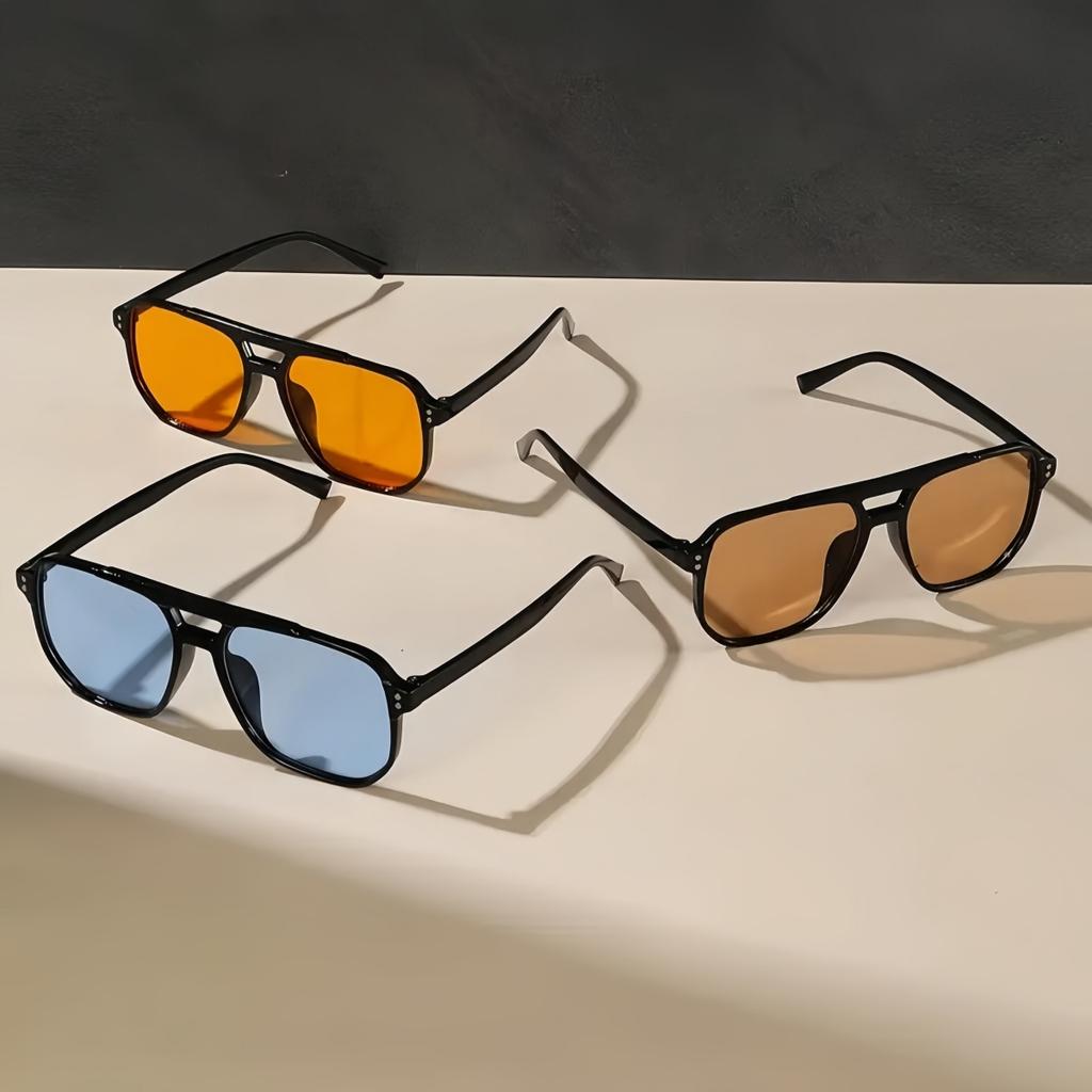 5pcs European and American retro style women's fashionable sunglasses trend versatile summer sun shading and UV protection light
