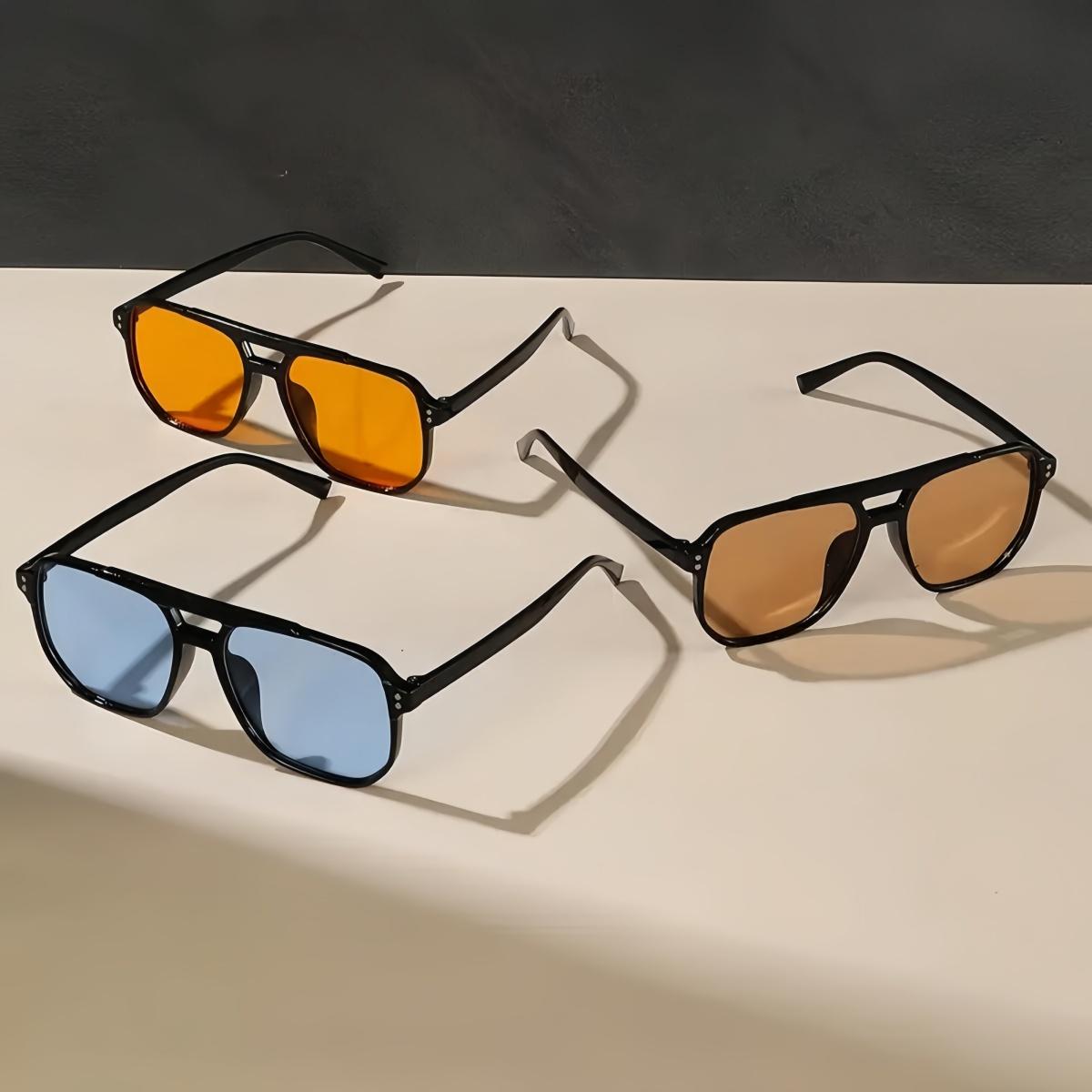 

3pcs European and American retro style women s fashionable sunglasses trend versatile summer sun shading and UV protection light