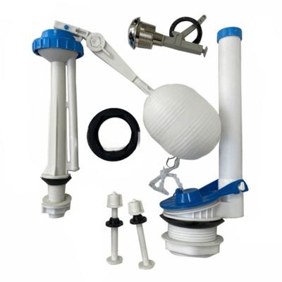1 Set Pulsante Serbatoio WC Valvola di Ingresso Maniglia a Tirare Facile Installazione Kit di Riparazione WC Accessori Blu&bianco