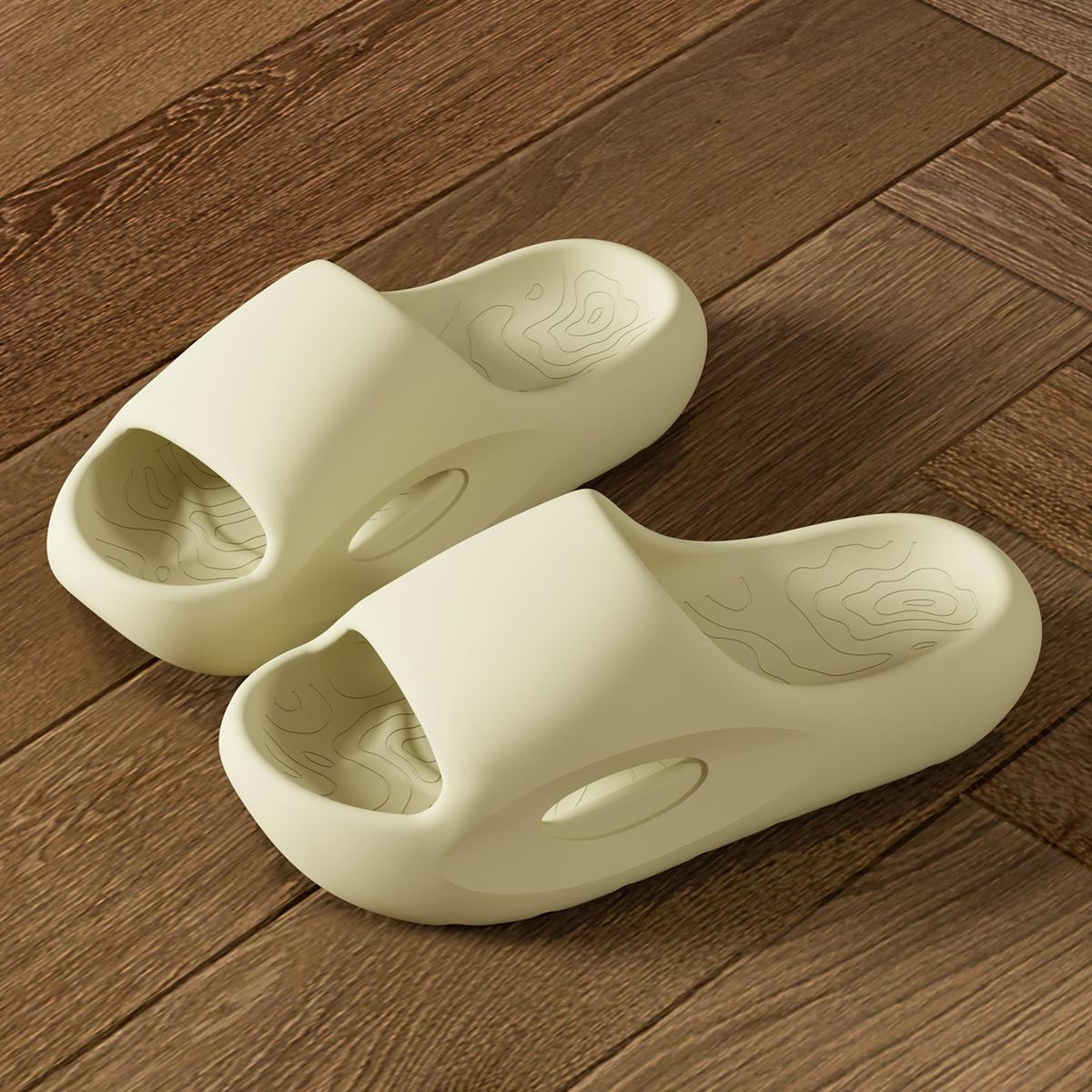 

Lidani step on shit slippers men s summer 2025 new thick-bottomed casual EVA non-slip outer wear sports slippers women 44-45 [Suitable for sizes 43-44] світлого кольору хакі