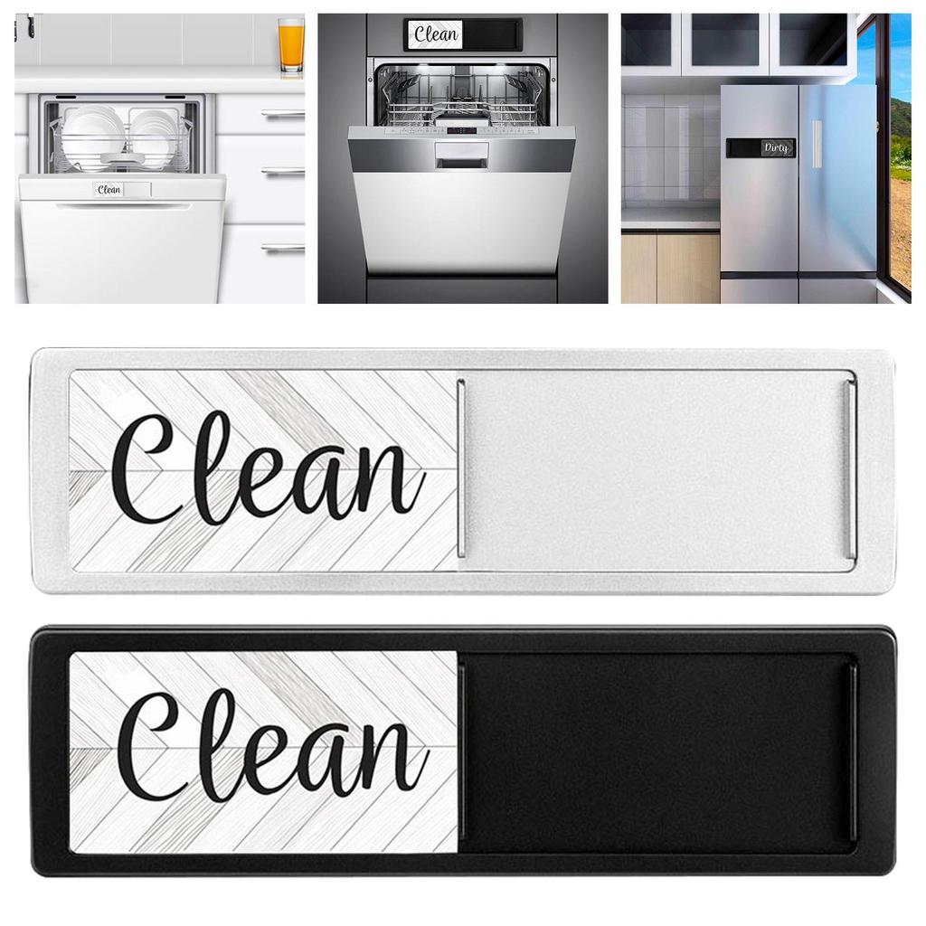 Dishwasher Clean Dirty Sign Cleanliness Tips Portable Dishwasher Magnet Indicator for Kitchen Organization Washing Machine
