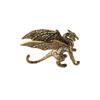 Retro Pterosaur Dragon Small Statue Brass Animal Model Miniature Sculpture  Bedroom