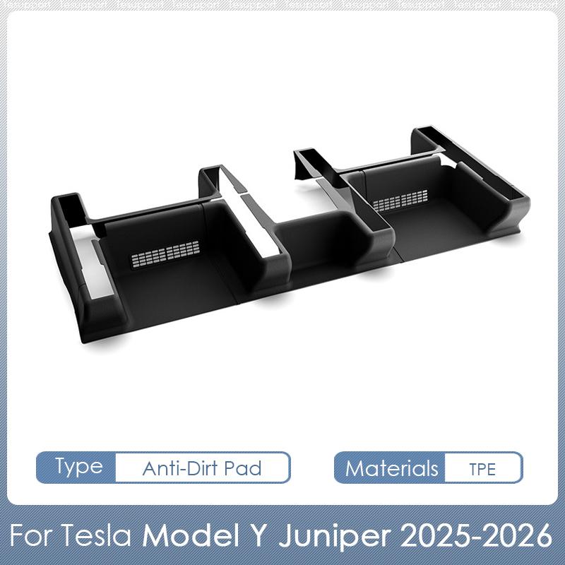 For Tesla Model Y Juniper 2026 2025 Accessories TPE Under Seat Corner Guard Anti-Kick Anti-dirty Pad for Tesla Model Y Juniper
