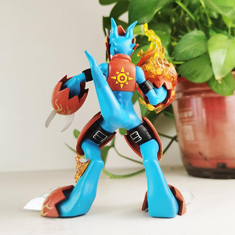 18cm/7.0 Inches Digimon Anime Character Flamemon Pvc Action Figure Figurine Model Collection Decoration Ornaments Toys Gift