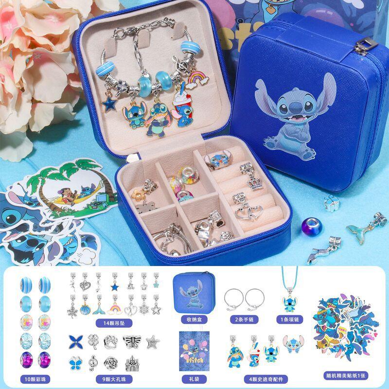 Kids Cartoon Bracelet Making Kit DIY Bead Set With Sanrio Characters Childrens Craft Activity Gift