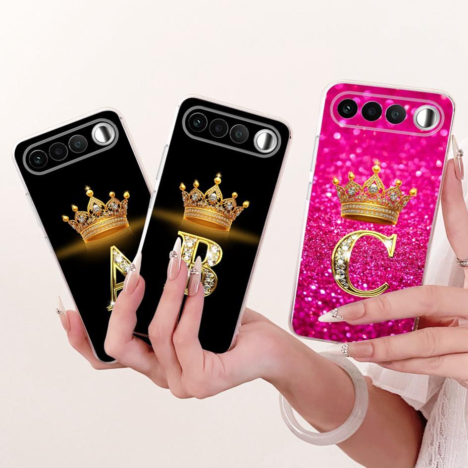 For Realme 16 2026 Case RMX5171 Retro Crown Letters Bumper Soft Silicone Back Cover Phone Shell For Realme 16 5G Realme16 Fundas