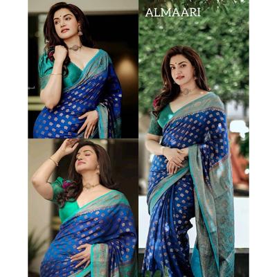 This Beautiful Saree Is Elegantly Decorated with Gorgeous Solid Jacquard Weave That Gives a Perfect Look To the Outfit.