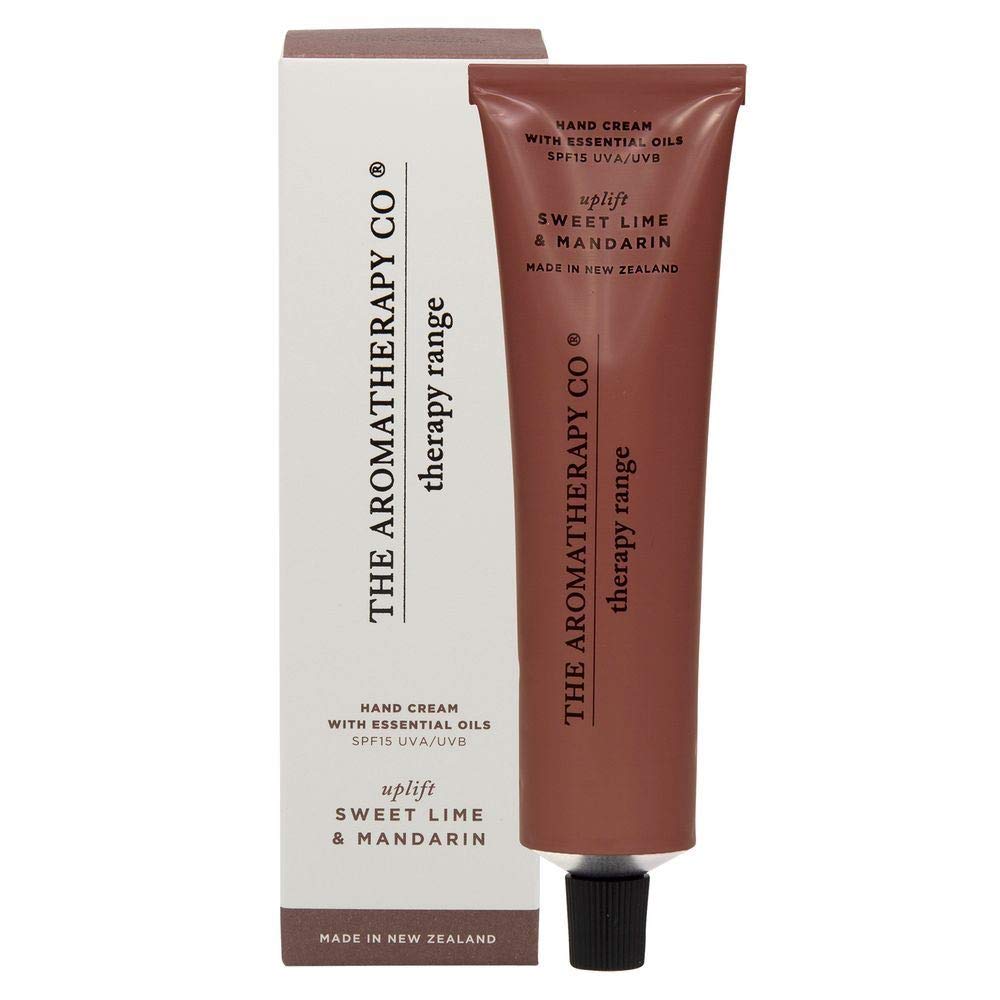 

Aromatherapy Company Therapy Range Hand Sweet Lime 45mm W x 47mm D x 162mm Cream, & Mandarin, Uplift. Size H. Volume 75ml.