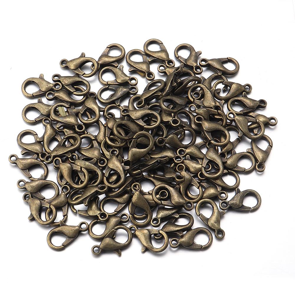 High Quality Metal Gold Silver Plated Lobster Clasps for Jewelry Making DIY Bracelets Necklaces Hooks Chain Closure Accessories