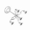 5 Arms Vintage Candlestick Metal Crafts Candle Holder Stand Wedding Party Home Decor Silver