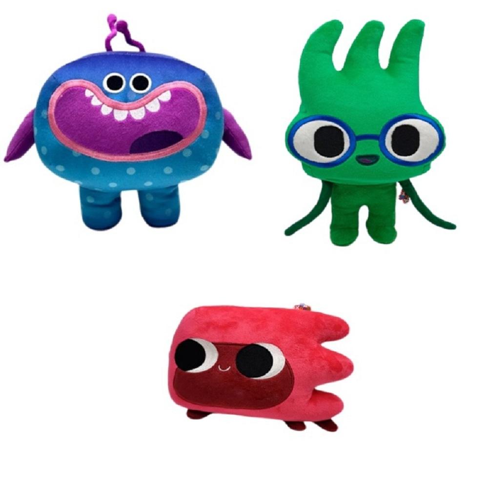 New 25cm Um and Khrum Plush Toys Soft Stuffed Anime Peripheral Cute Cartoon Dolls for Kids Bedroom Decor Perfect Birthday Gift