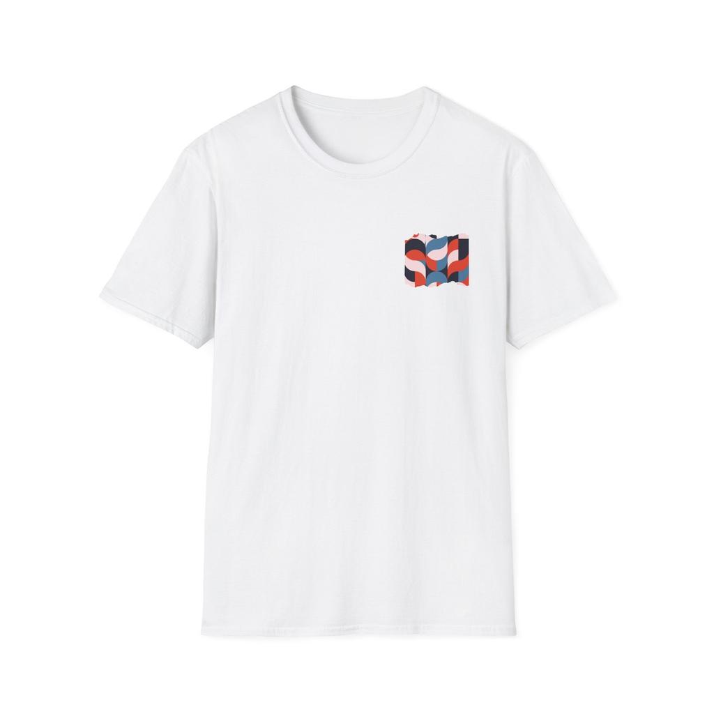 Enjoy the Journey graphic T-Shirt | Retro Wave Pattern