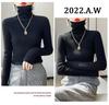 Women's Chunky Knit Turtleneck Sweater - Slim Fit, High Neck, Wool Base Layer for Autumn/Winter.