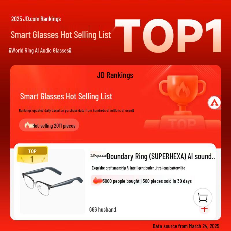 SUPERHEXA AI Smart Translation Glasses