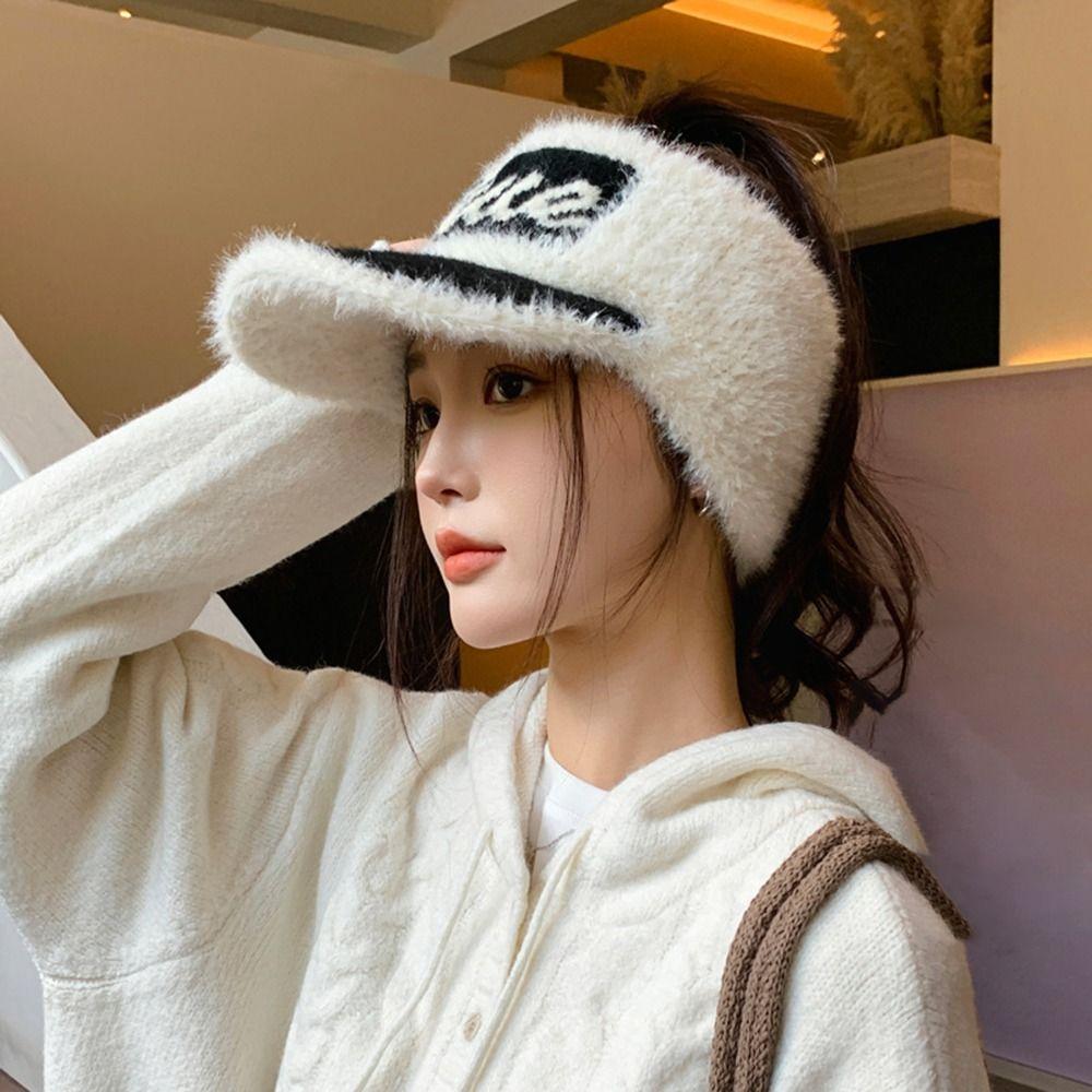 New Winter Hat Adjustable Anti-UV Empty Top Sun Hat Visor Hat Sport
