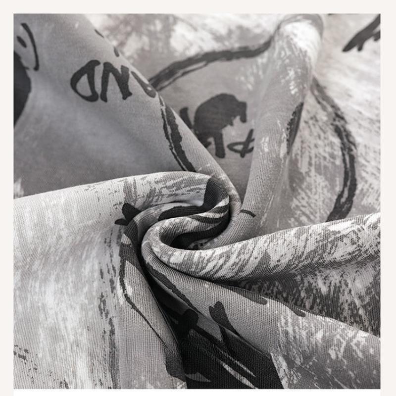 Herren Pyjama Anzug Frühling Herbst Langarm Schlafanzug Set Männlich Ethnischer Stil Loungewear